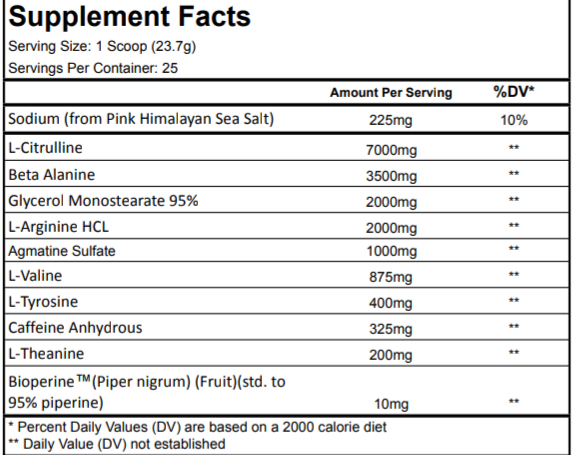 CHAZAK: High Stim Pre-Workout